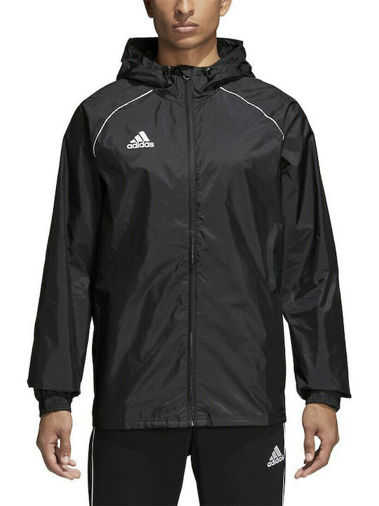 Adidas Core 18 Rain Jacket CE9048 Black/White Adidas Core 18 Rain Jacket CE9048 Black/White