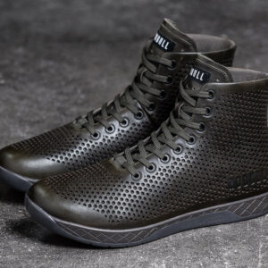 NoBull Leather Trainer High Dark Olive