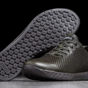 NoBull Leather Trainer BLK Olive/Dark Green