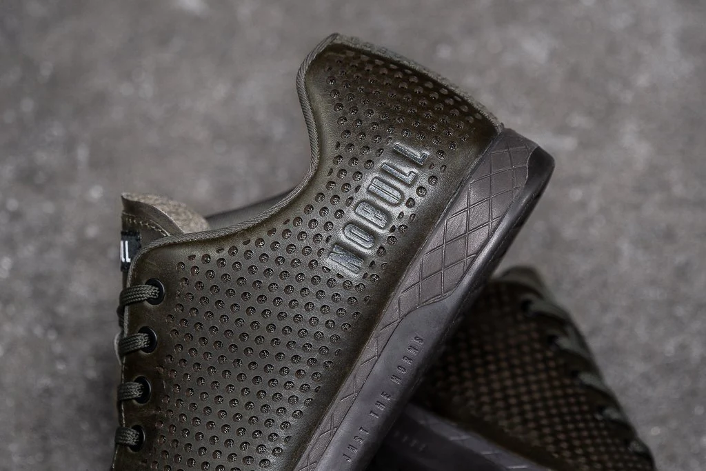 NoBull Leather Trainer BLK Olive/Dark Green