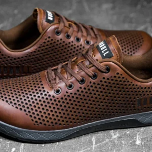 NoBull Leather Trainer Coffee/Dark Grey