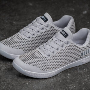 NoBull Leather Trainer Grey/Light Grey