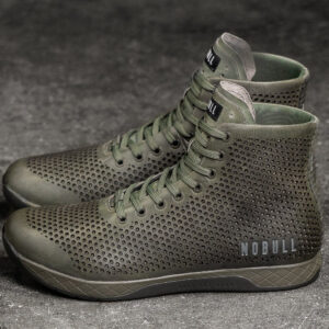 NoBull Leather Trainer High Spring Moss/Dark Green