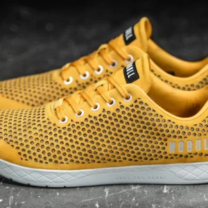 NoBull Leather Trainer Vintage Yellow/ Light Grey