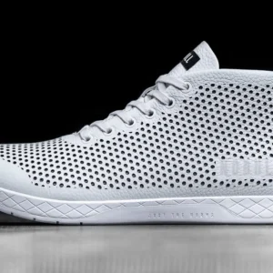 NoBull Leather Mid Trainer White/White