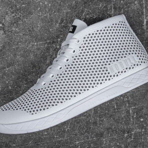 NoBull Leather Mid Trainer White/White