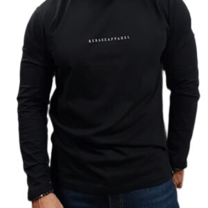 Rebase Ανδρική μπλούζα Casual Μαύρη 252RTS-9062