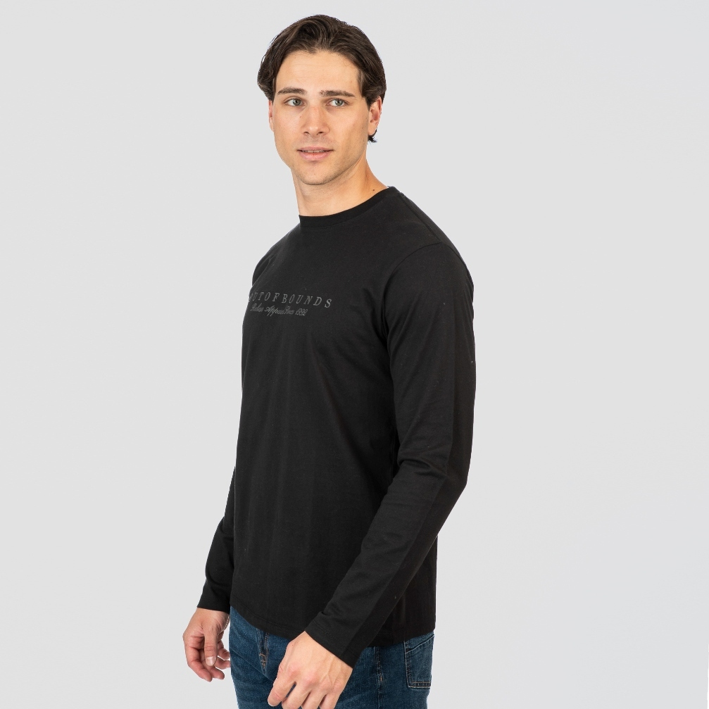 Rebase Ανδρική μπλούζα Casual 252RTS-9061 Black Rebase Ανδρική μπλούζα Casual 252RTS-9061 Black