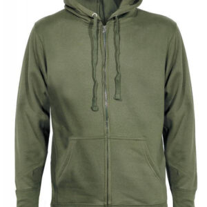 SWZ-280 Keya Hooded sweatshirt with full zip Χρώμα Χακί