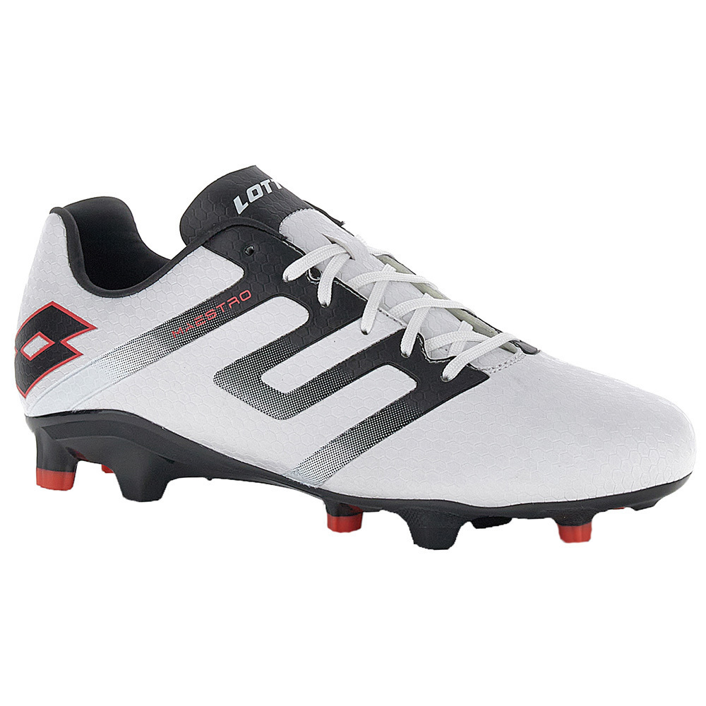 Lotto Maestro 700 V FG White/All Black/Red Fluo 220570 6IG Lotto Maestro 700 V FG White/All Black/Red Fluo 220570 6IG