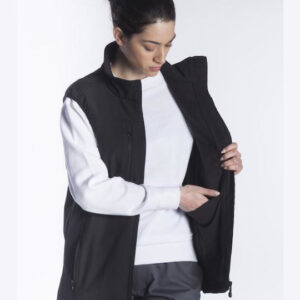 Fageo Ανδρικό Γιλέκο Εργασίας Softshell με Επένδυση Fleece Μαύρο Fag 069