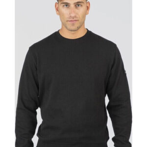 Double Φούτερ Αντρικό Βαμβακερό Regular Fit 252MTOP-1089 Pure Black