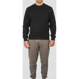 Double Φούτερ Αντρικό Βαμβακερό Regular Fit 252MTOP-1089 Pure Black