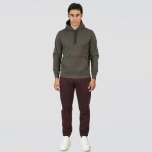 Double Φούτερ με Στάμπα Υψηλής Πυκνότητας 252MTOP-1075 Khaki