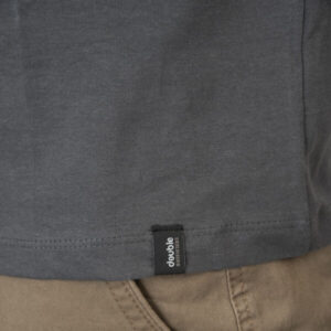 Double Μακρυμάνικο μπλουζάκι με πυκνό κέντημα 252TS-9071 Anthracite