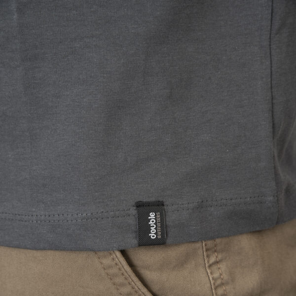 Double Μακρυμάνικο μπλουζάκι με πυκνό κέντημα 252TS-9071 Anthracite