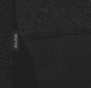 Double Μακρυμάνικο μπλουζάκι Μαύρο 252TS-9073 Pure Black