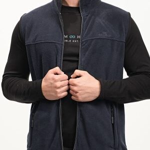 Double Αμάνικο Ανδρικό Μπουφάν Puffer MFT-7009 Navy