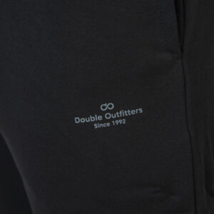 Double Παντελόνι φόρμας με λάστιχο στη μέση και εκτύπωση υψηλής πυκνότητας 252MPAN-6030 Black
