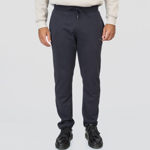 Double Παντελόνι φόρμας με λάστιχο στη μέση και εκτύπωση υψηλής πυκνότητας 252MPAN-6030 Navy