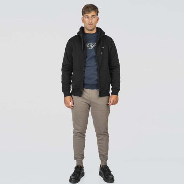 Double Ζακέτα Αντρική Βαμβακερή Regular Fit 252MTOP-1090 Black