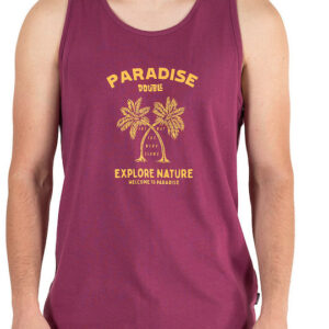 Double Ανδρική Αμάνικη Μπλούζα TSL-09A Μελιτζανί(Μπορντώ)