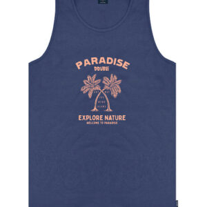 Double Ανδρική Αμάνικη Μπλούζα TSL-09A Μπλε