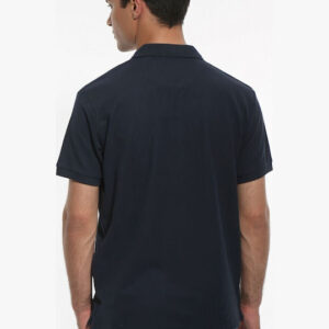 PS-32S Double Polo Pique Mao Collar Indigo