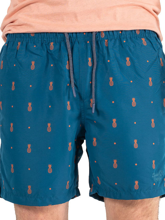 MTS-126VA Double Swim Shorts Μεγάλα μεγέθη (Πετρόλ)