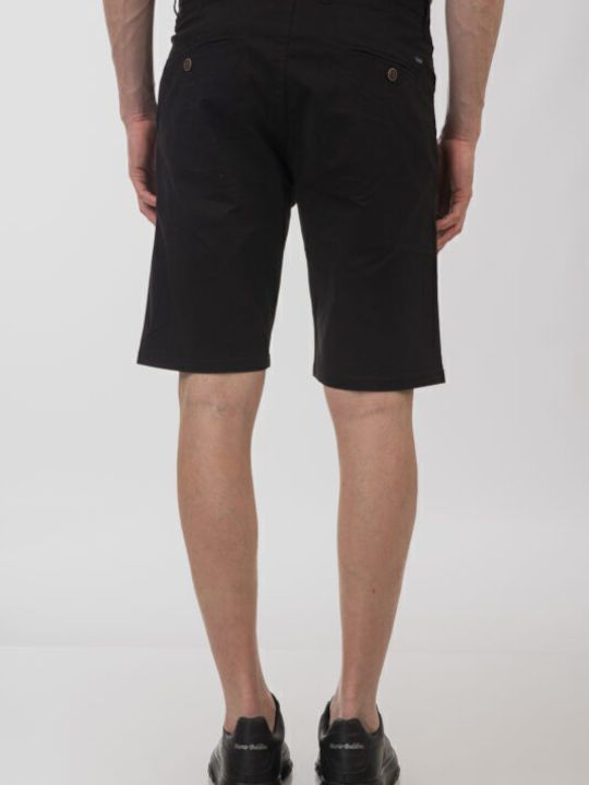 Double Ανδρική Βερμούδα Chino Double 251MSHO-7019 Black Double Ανδρική Βερμούδα Chino Double 251MSHO-7019 Black
