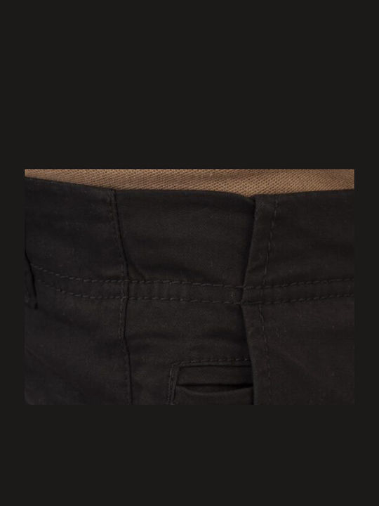 Double Ανδρική Βερμούδα Chino Double 251MSHO-7019 Black Double Ανδρική Βερμούδα Chino Double 251MSHO-7019 Black