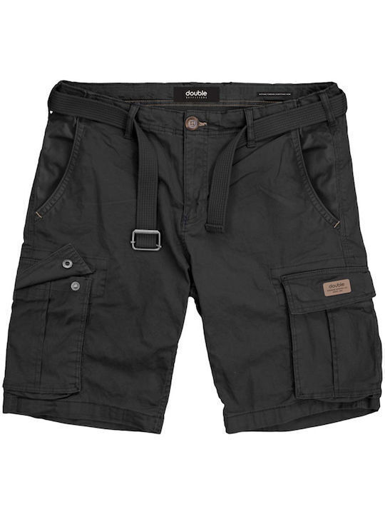Double Ανδρική Βερμούδα Cargo MSHO-151 Black Double Ανδρική Βερμούδα Cargo MSHO-151 Black