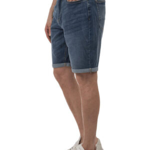 Double Ανδρική Βερμούδα Τζιν 251MJS-7015 Blue Denim