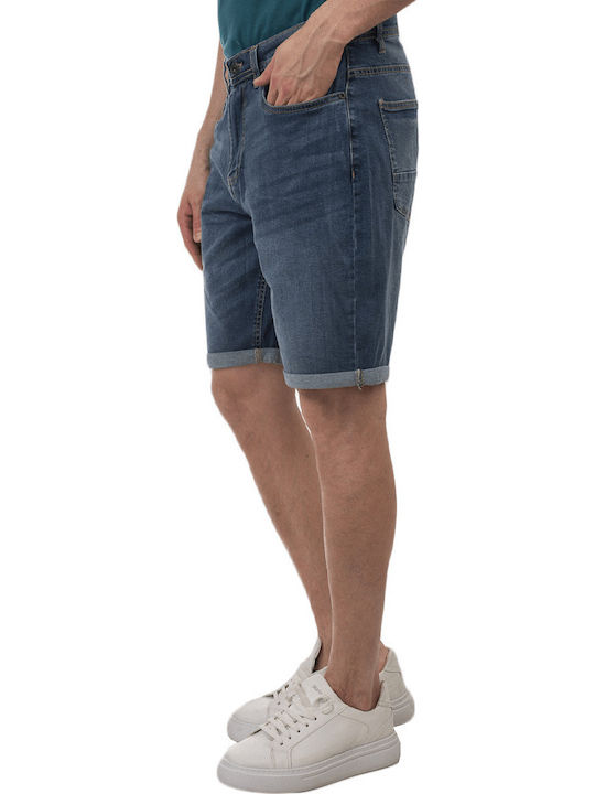 Double Ανδρική Βερμούδα Τζιν 251MJS-7015 Blue Denim Double Ανδρική Βερμούδα Τζιν 251MJS-7015 Blue Denim
