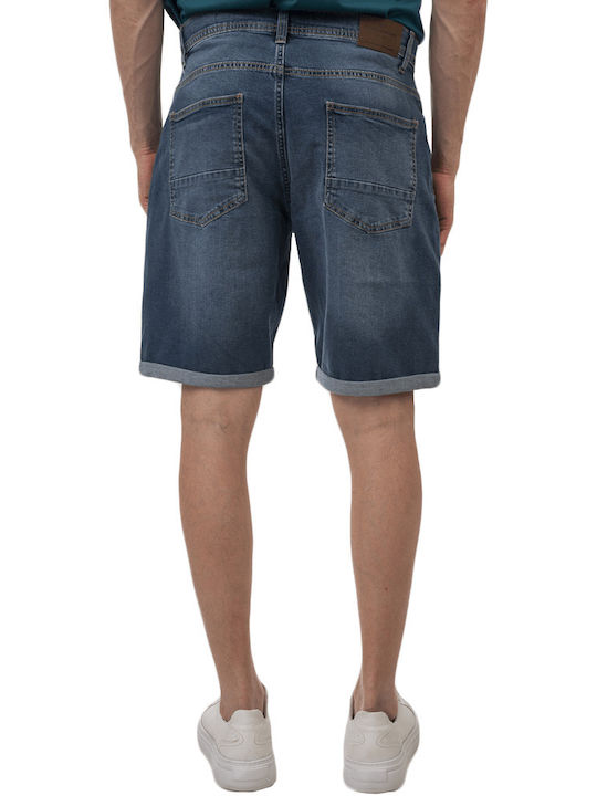 Double Ανδρική Βερμούδα Τζιν 251MJS-7015 Blue Denim Double Ανδρική Βερμούδα Τζιν 251MJS-7015 Blue Denim