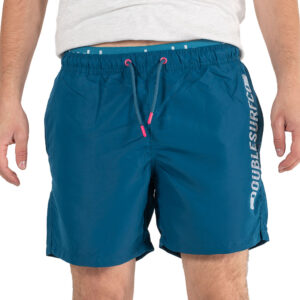 MTS-135A Double All Over Print Shorts (Μεγάλα μεγέθη) Πετρόλ