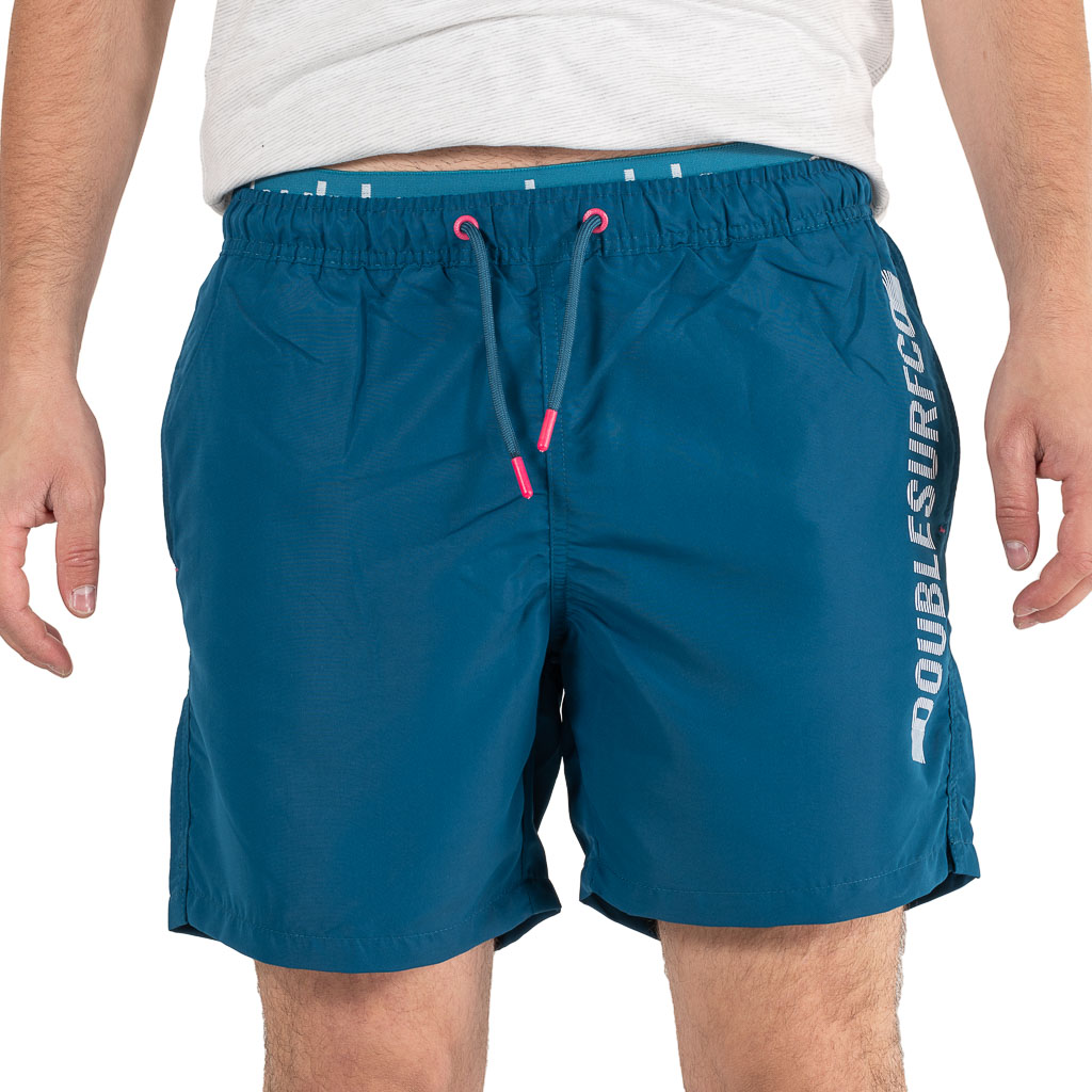 MTS-135A Double All Over Print Shorts (Μεγάλα μεγέθη) Πετρόλ