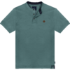 PS-312SA Double Polo Pique Mao Collar (Μεγάλα Μεγέθη) Teal
