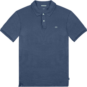 PS-32S Double Polo Pique Mao Collar Indigo
