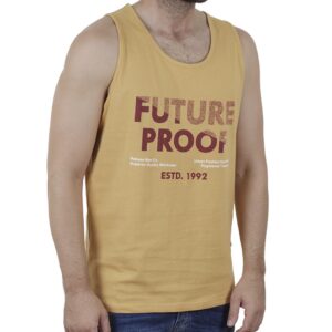 Rebase Ανδρική Αμάνικη Μπλούζα RTSL-8 Κίτρινο (Μεγάλα Μεγέθη)