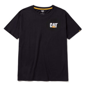 CAT Μπλουζάκι κοντομάνικο μαύρο trademark tee  W05324-016