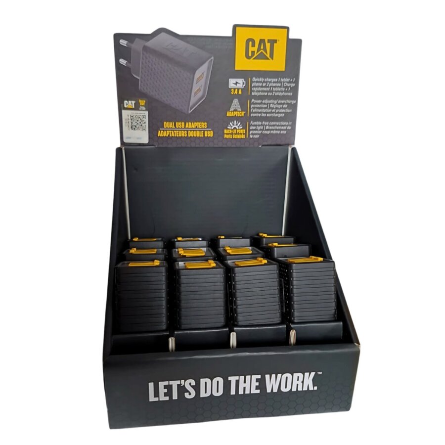 CAT Φορτιστής χωρίς καλώδιο 32W 2xUSB BLCK(F-G)/EU(F-G) CAT Φορτιστής χωρίς καλώδιο 32W 2xUSB BLCK(F-G)/EU(F-G)