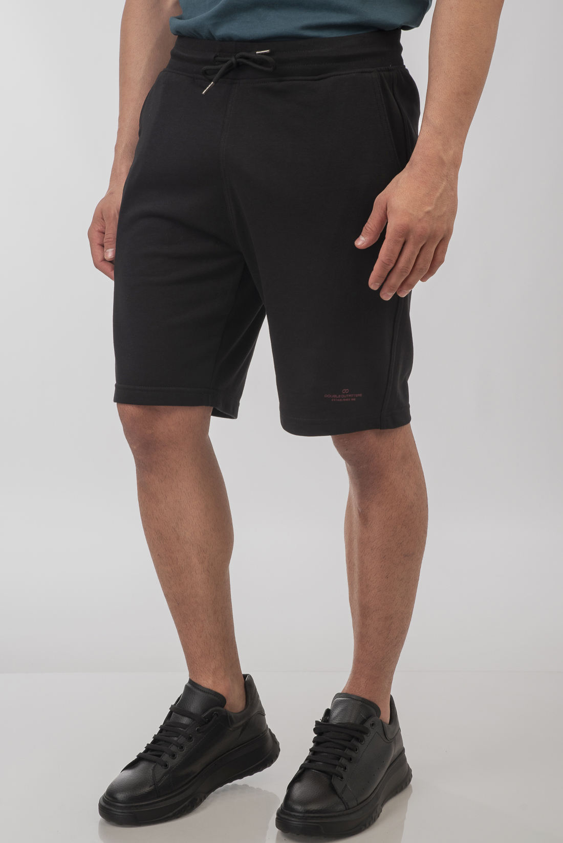 Double Ανδρική Αθλητική Βερμούδα 251MS-6011Α Black Double Ανδρική Αθλητική Βερμούδα 251MS-6011Α Black