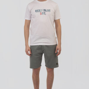 Double Ανδρική Αθλητική Βερμούδα 251MS-6016A Stone Blue Double Ανδρική Αθλητική Βερμούδα 251MS-6016A Stone Blue