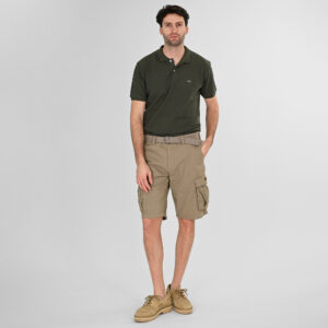 Double Cargo Βερμούδα με ζώνη 261MSHO-7029 Dusty Beige