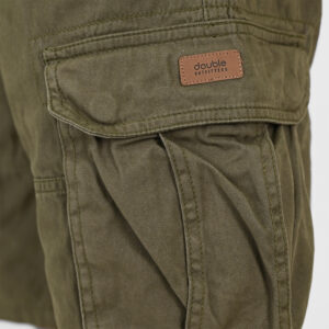 Double Cargo Βερμούδα με ζώνη 261MSHO-7029 Khaki