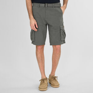 Double Cargo Βερμούδα με ζώνη 261MSHO-7029 Greige Green