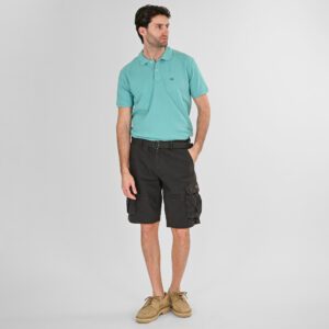Double Cargo Βερμούδα με ζώνη 261MSHO-7029 Anthracite