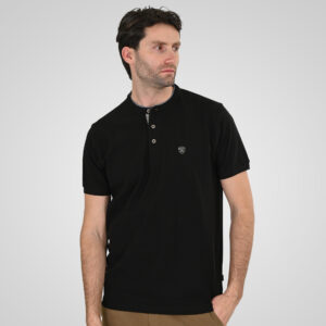 Double Ανδρικό Μπλουζάκι Polo 261PS-3083 Black