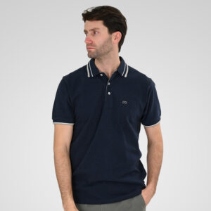 Double Ανδρικό Μπλουζάκι Polo 261PS-3085 Indigo melange